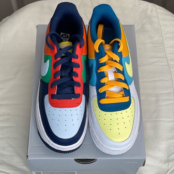 Nike Air Force 1 LV8 2 BG "WHAT THE AF1" "Multi-Color" [FQ8368-902] Y 6.5/W 8 - Picture 2 of 8